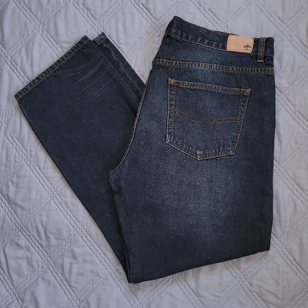 New Men's Comstock &Co jeans in medium/darker wash